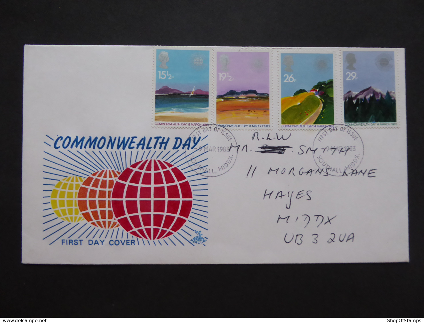 GREAT BRITAIN SG 1211-14 GEOGRAPHICAL REGIONS FDC    - Ohne Zuordnung