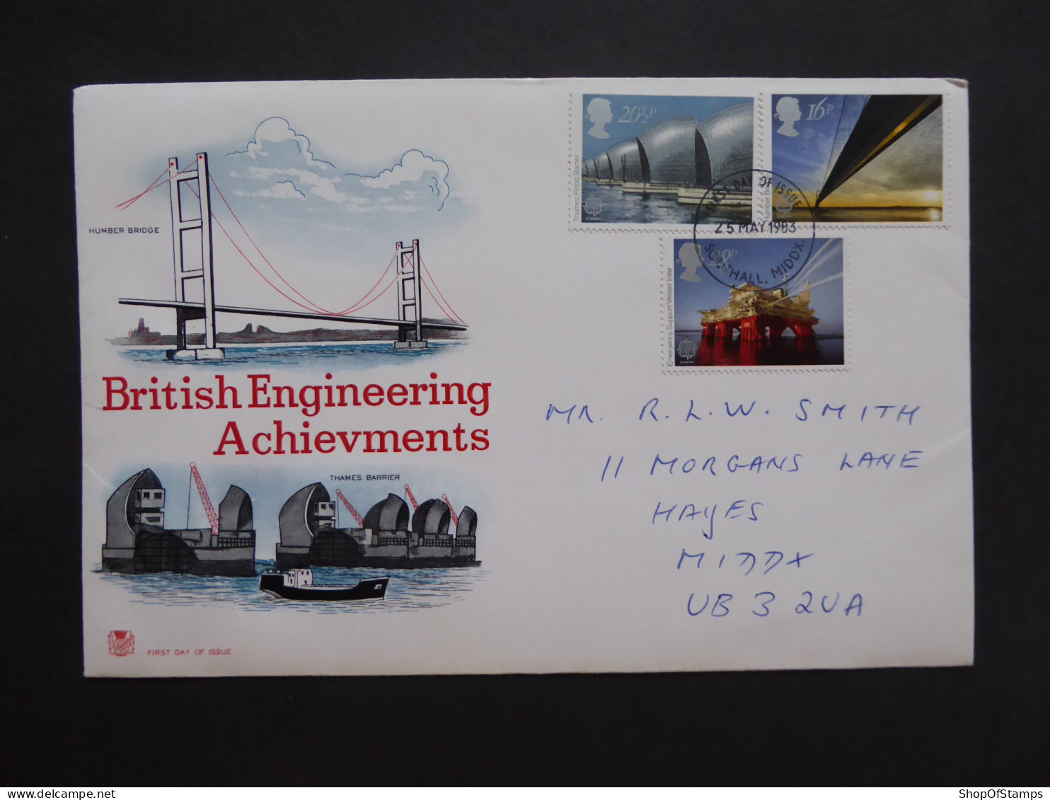 GREAT BRITAIN SG 1215-17 ENGNEERING ACHIEVEMENTS FDC    - Ohne Zuordnung