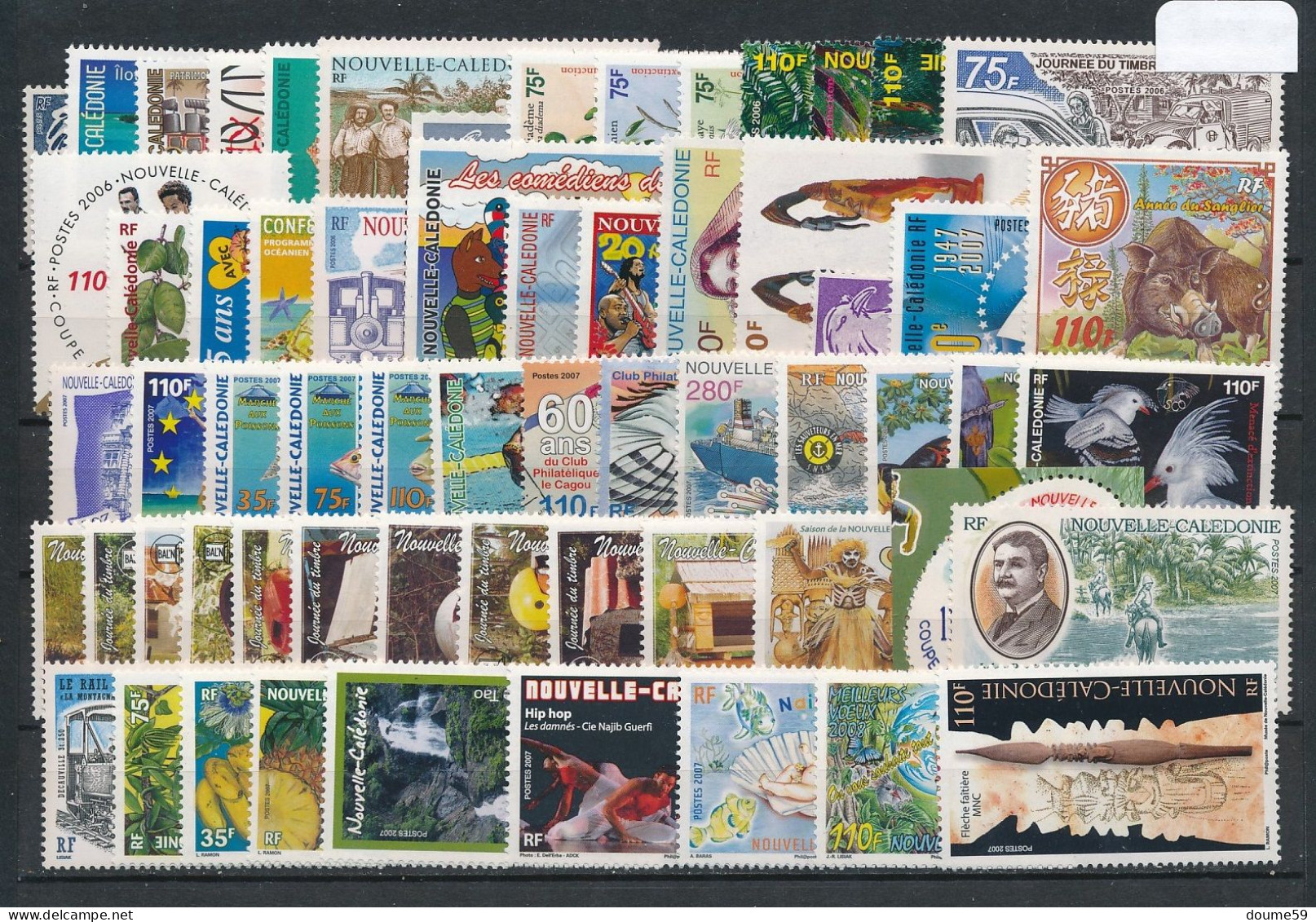 BD-403: Nelle CALEDONIE: Années 2006/2007** N°968/1033 Saut N°1019/1023+ Timbres Des Blocs 36-37 - Unused Stamps