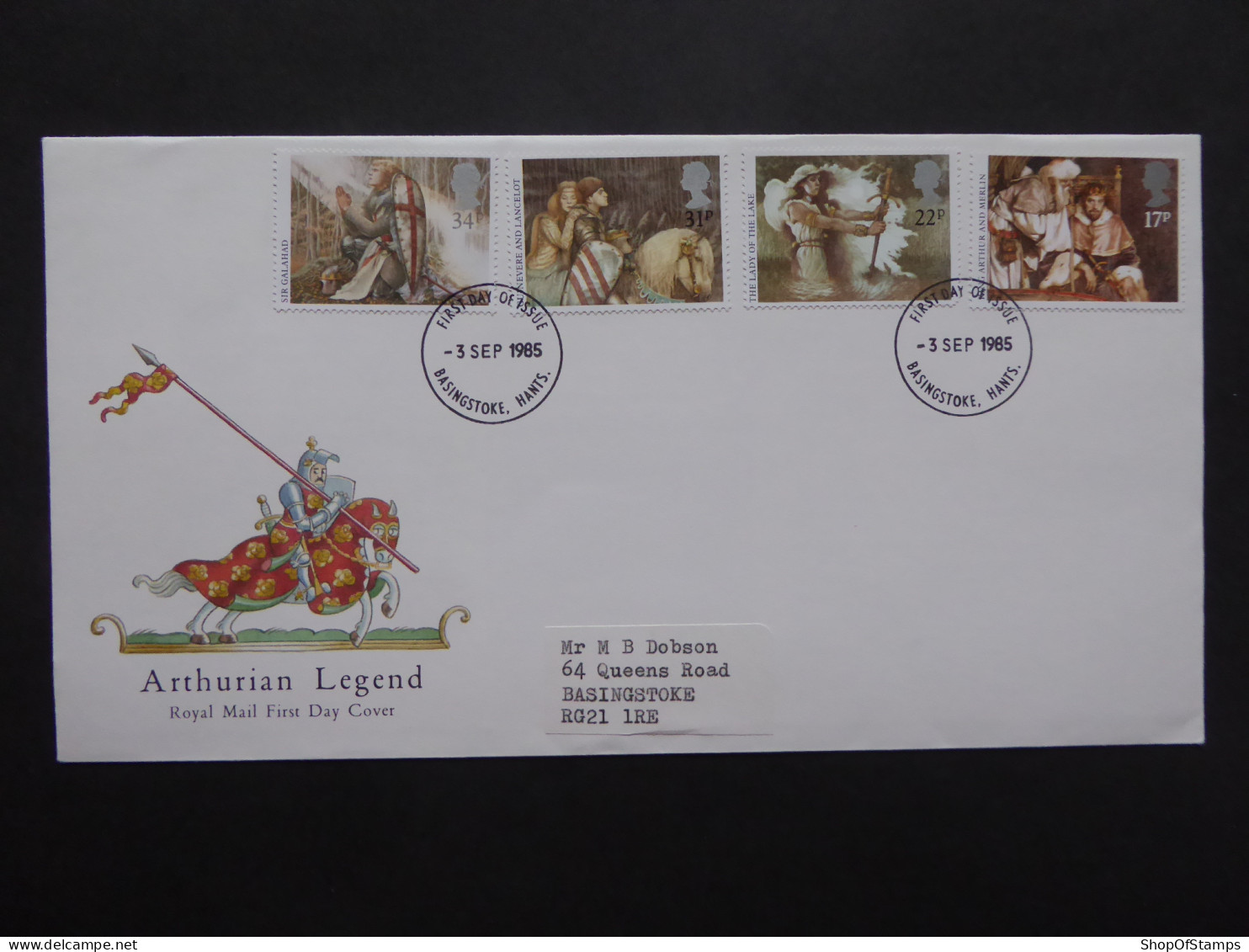 GREAT BRITAIN SG 1294-97 ARTHURIAN LEGENDS FDC    - Ohne Zuordnung