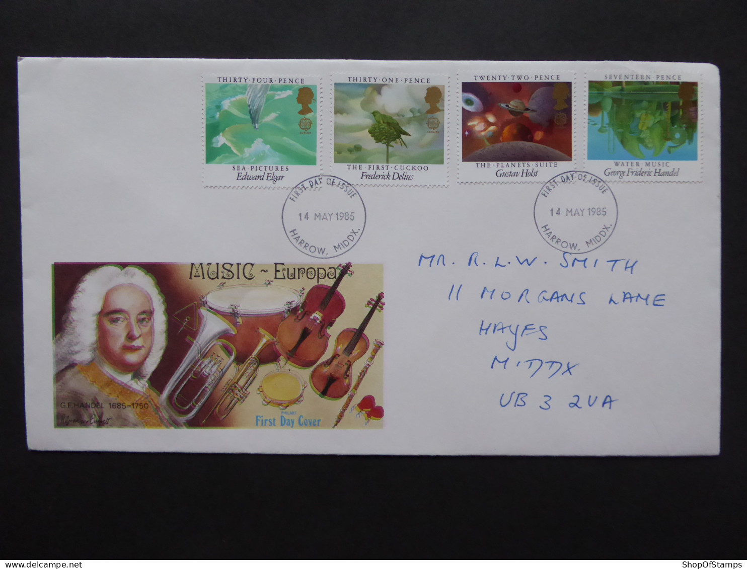 GREAT BRITAIN SG 1282-85 EUROPEAN MUSIC YEAR FDC    - Ohne Zuordnung