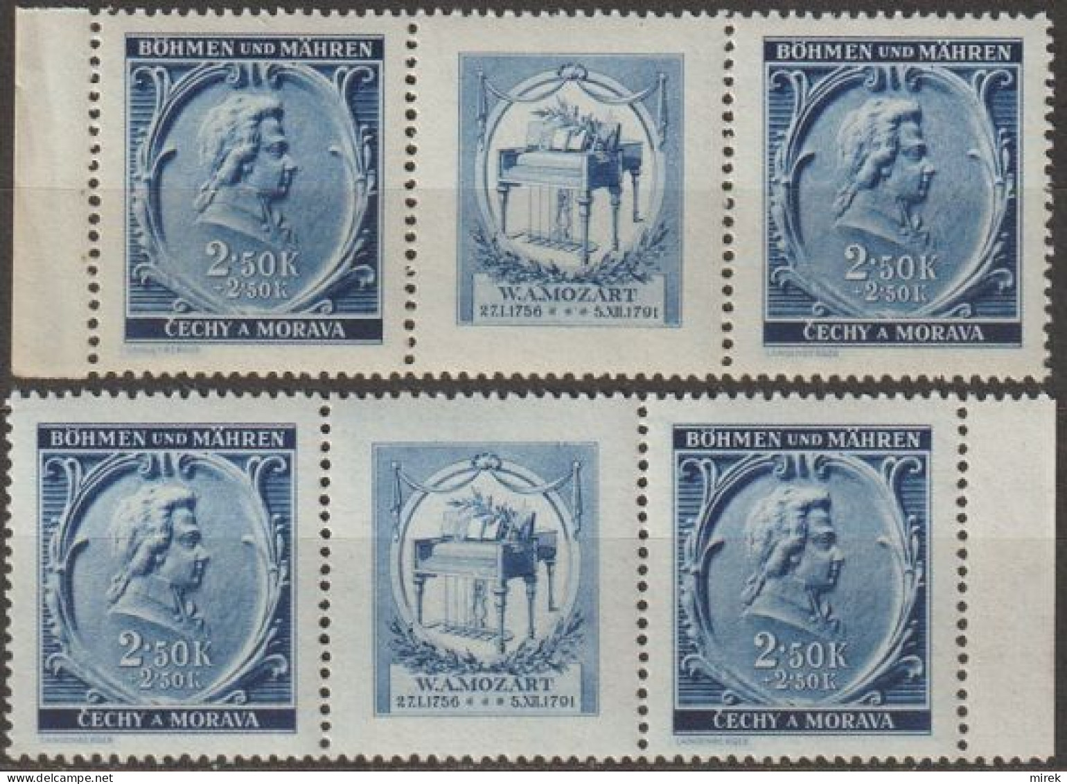 011/ Pof. 71, Border Stamps With Coupons - Ongebruikt