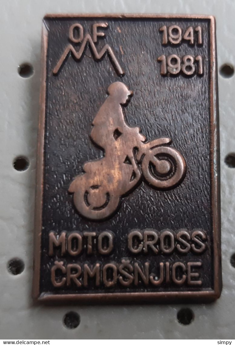 Motocross Crmosnjice 1941/1984 Motorbike, Motorcycle Slovenia Ex Yugoslavia Pin - Motos