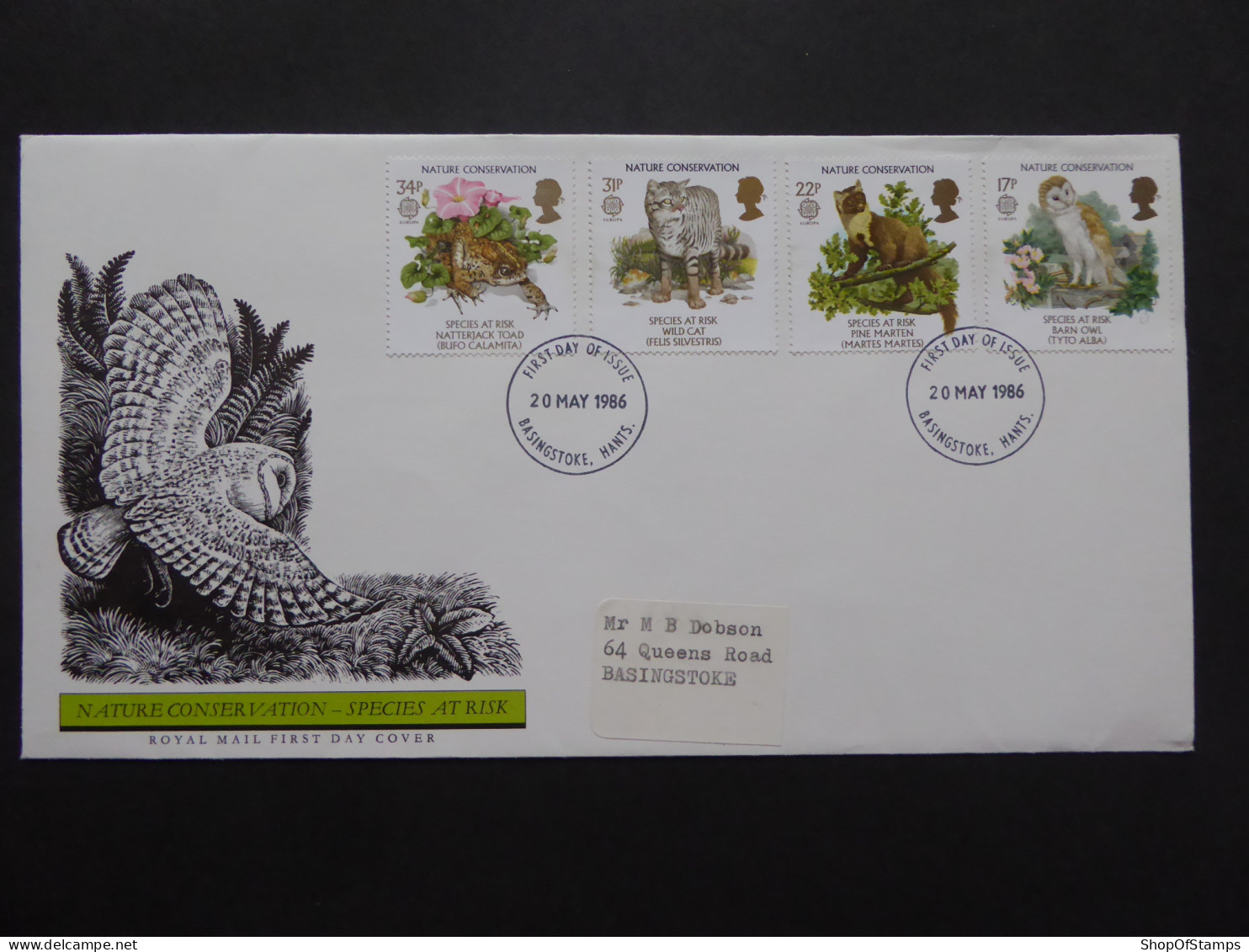 GREAT BRITAIN SG 1320-23 NATURE CONSERVATION ENDANGERED SPECIES FDC    - Unclassified