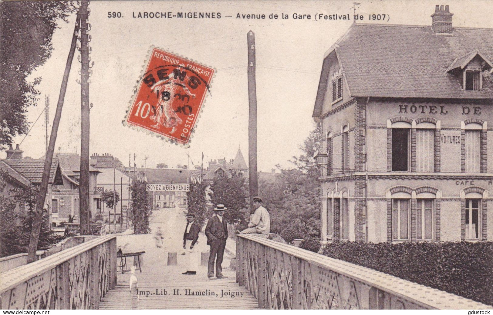 Yonne - Laroche-Migennes - Avenue De La Gare (Festival De 1907) - Otros & Sin Clasificación