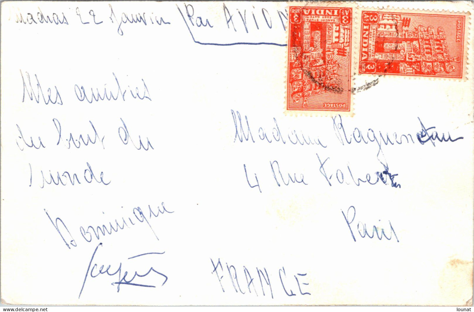 MADRAS - Timbres INDE - Indien