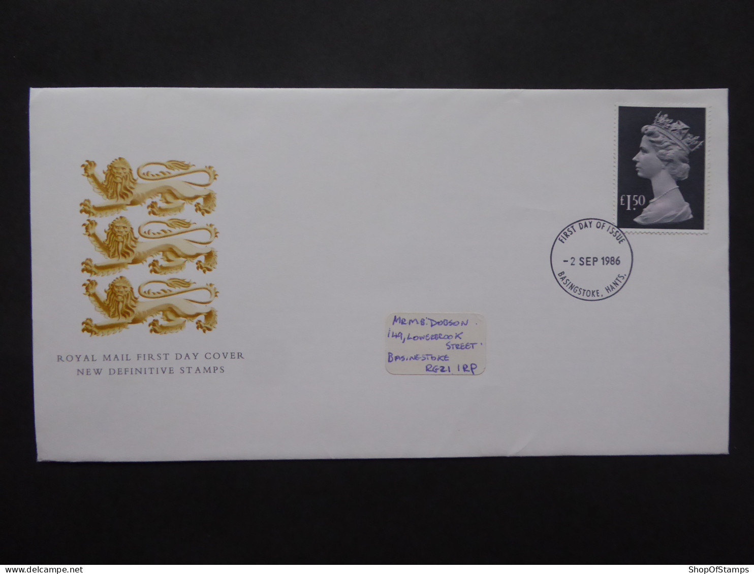 GREAT BRITAIN SG 1026e HIGH VALUE DEFINITIVE ISSUE FDC    - Ohne Zuordnung