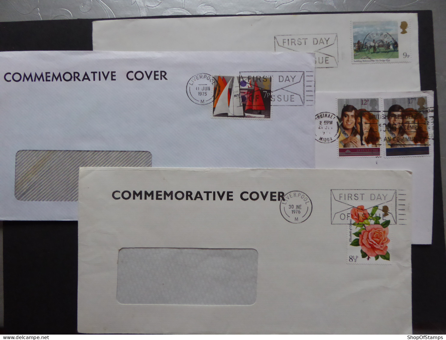 GREAT BRITAIN SG  FDC  4 DIFFERENT COVERS  - Unclassified