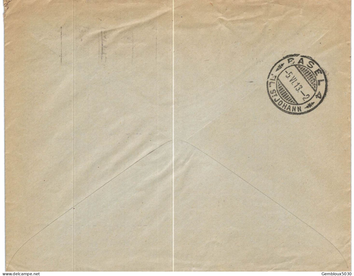 (01) Belgique N° 125  Sur Enveloppe écrite De Bruxelles Vers Basel Suisse - Covers & Documents