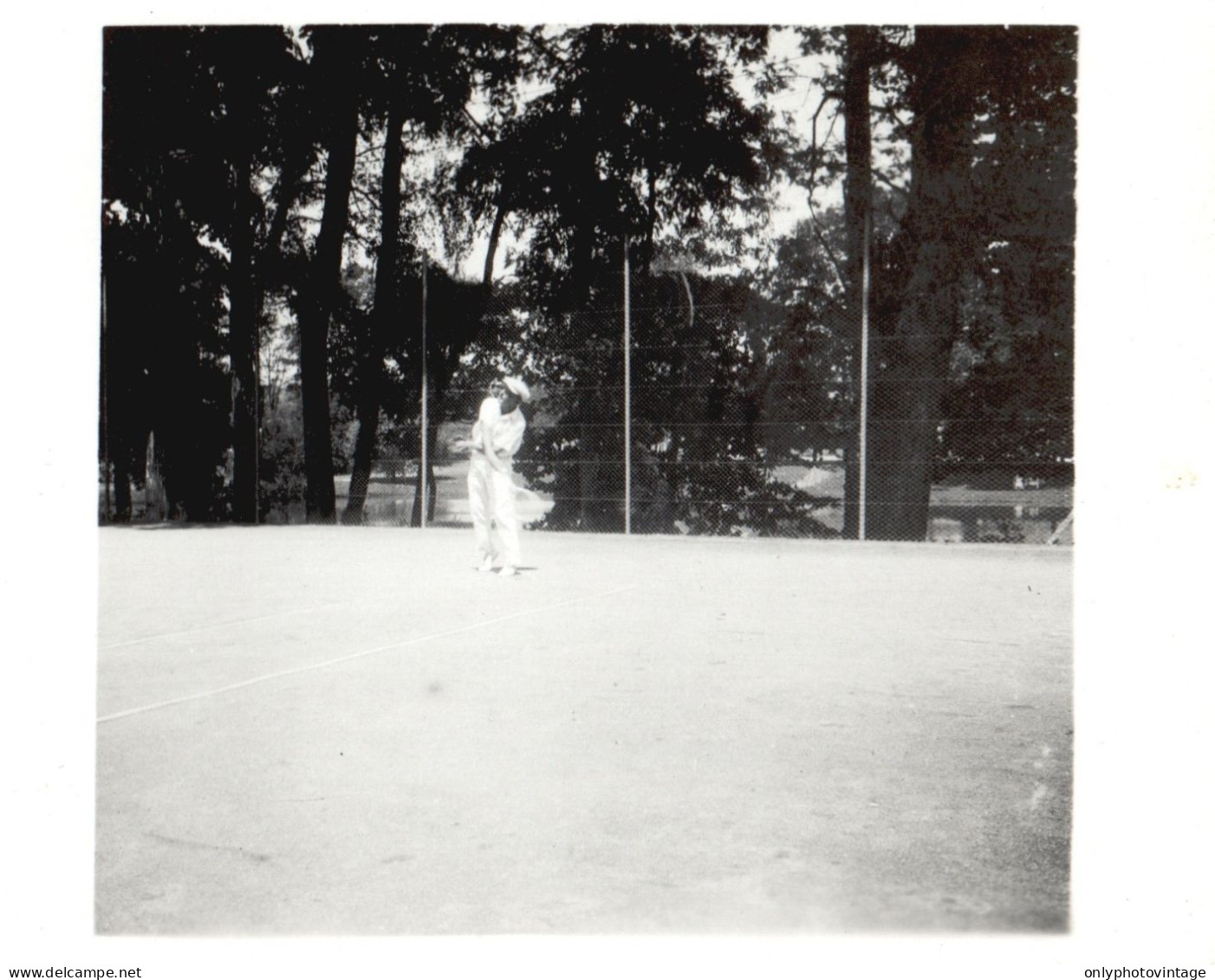 Francia 1934, Scena Di Una Partita Di Tennis, Foto Epoca, Vintage Photo - Plaatsen