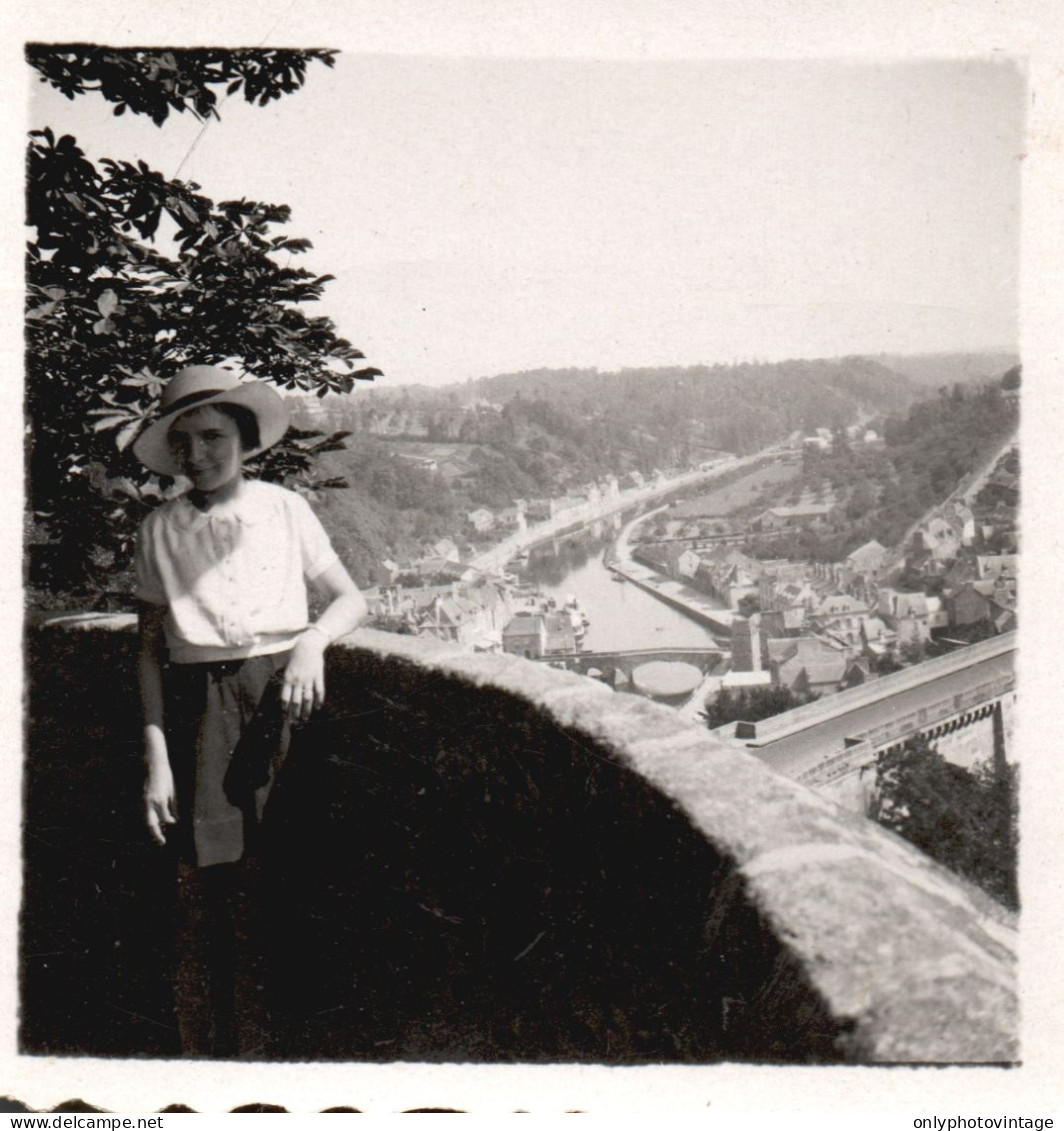 Francia 1933, Dinan, Veduta Generale, Fotografia Epoca, Vintage Photo - Lieux