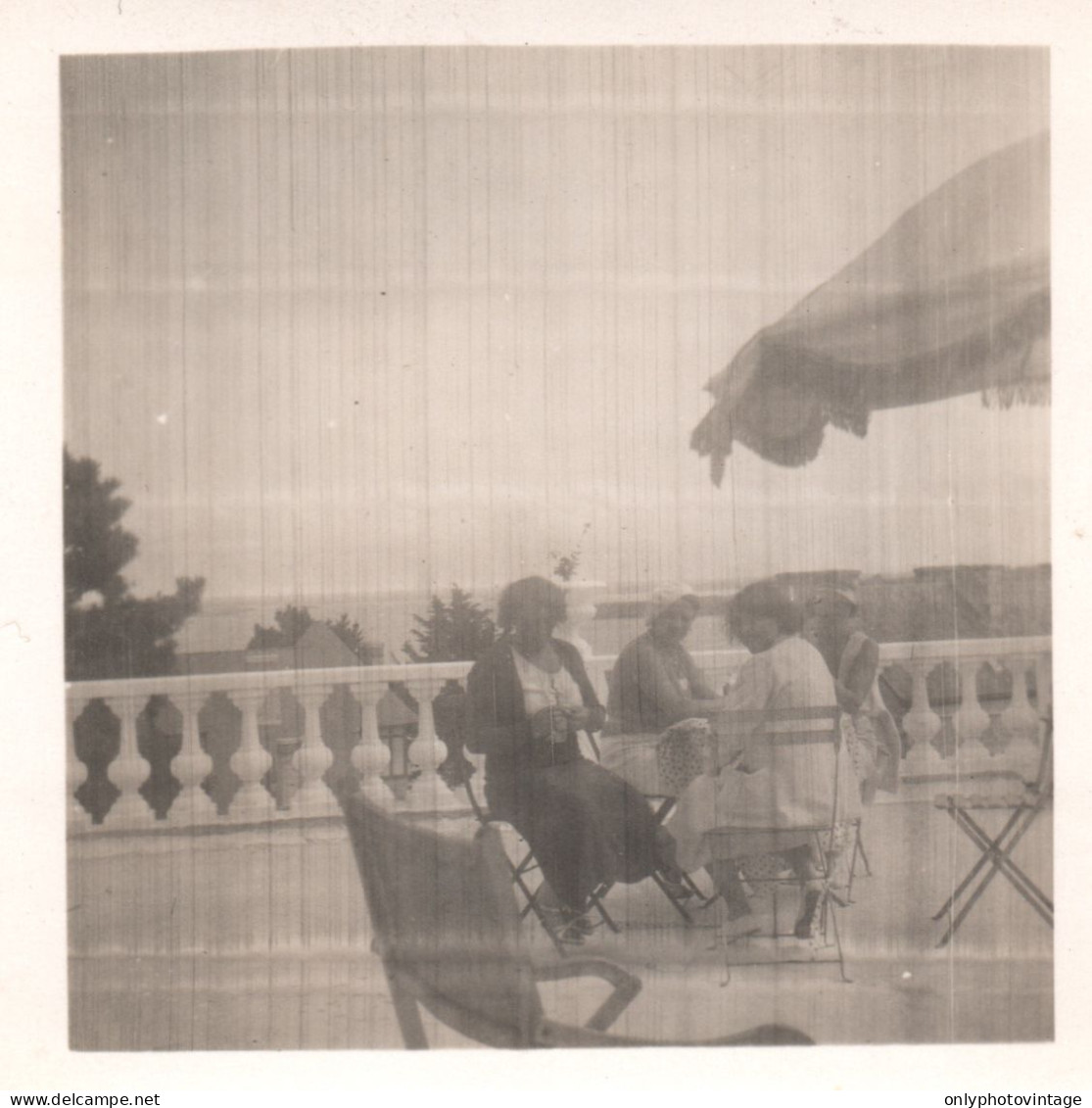 Francia 1933, Saint Cast Le Guildo, Hotel Angleterre, Terrazza, Foto - Lieux