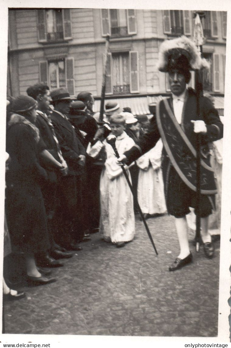 France 1933, Funzione Religiosa, Processione, Foto Epoca, Vintage Photo - Plaatsen