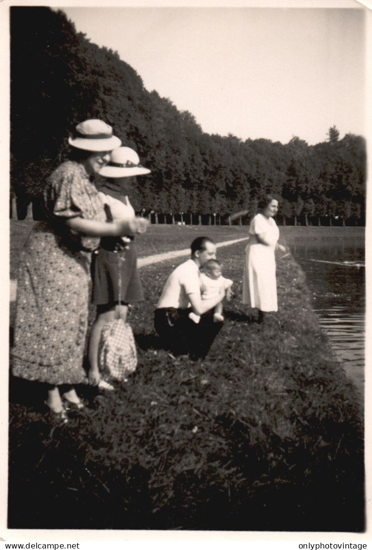 Francia 1939, Rambouillet, Étang D'Or, Fotografia Epoca, Vintage Photo - Plaatsen