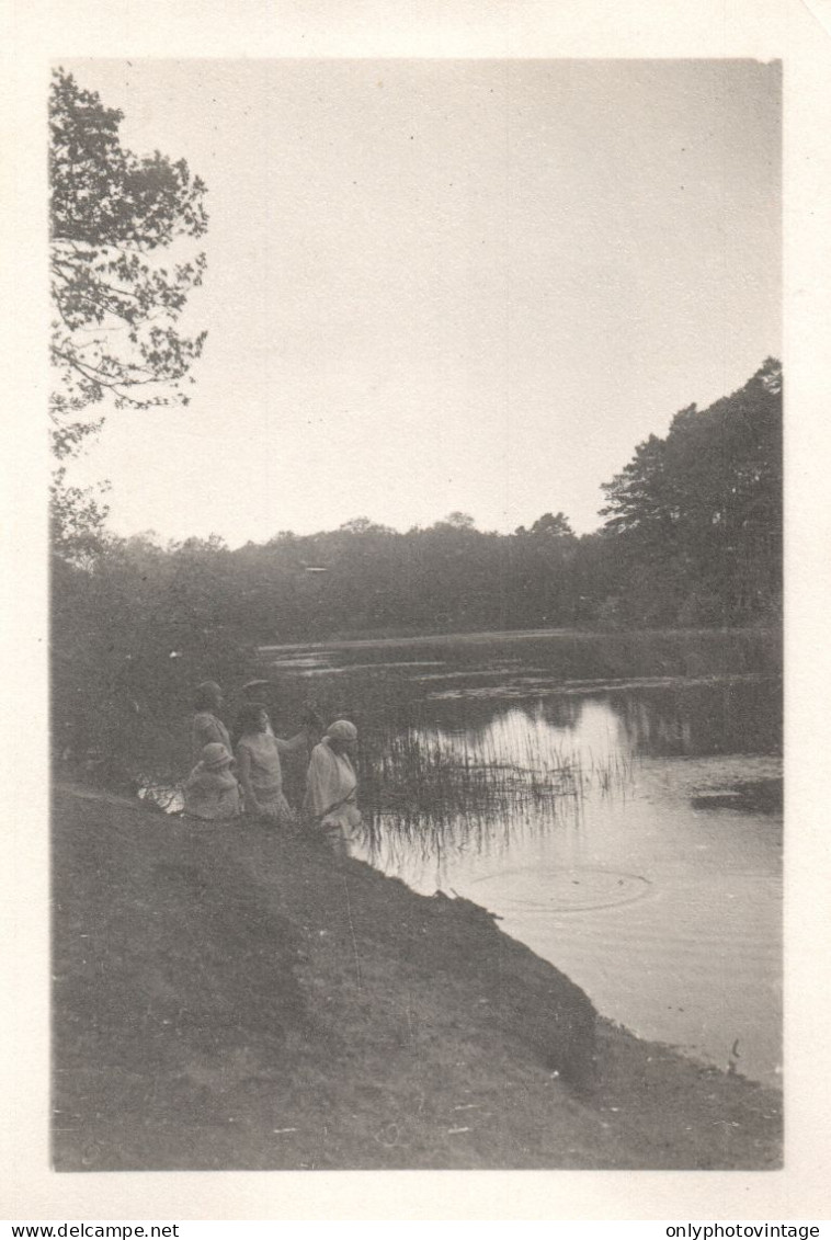 Francia 1928, Rambouillet, Foresta, Lago, Fotografia Epoca, Vintage Photo - Plaatsen