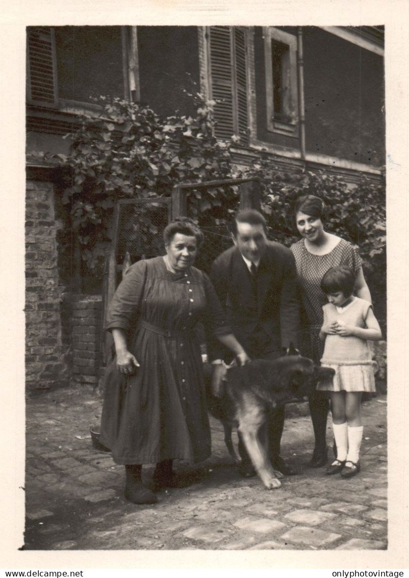 Francia 1929, Cane A Casa Di Madame Sestriére, Foto, Vintage Photo - Plaatsen