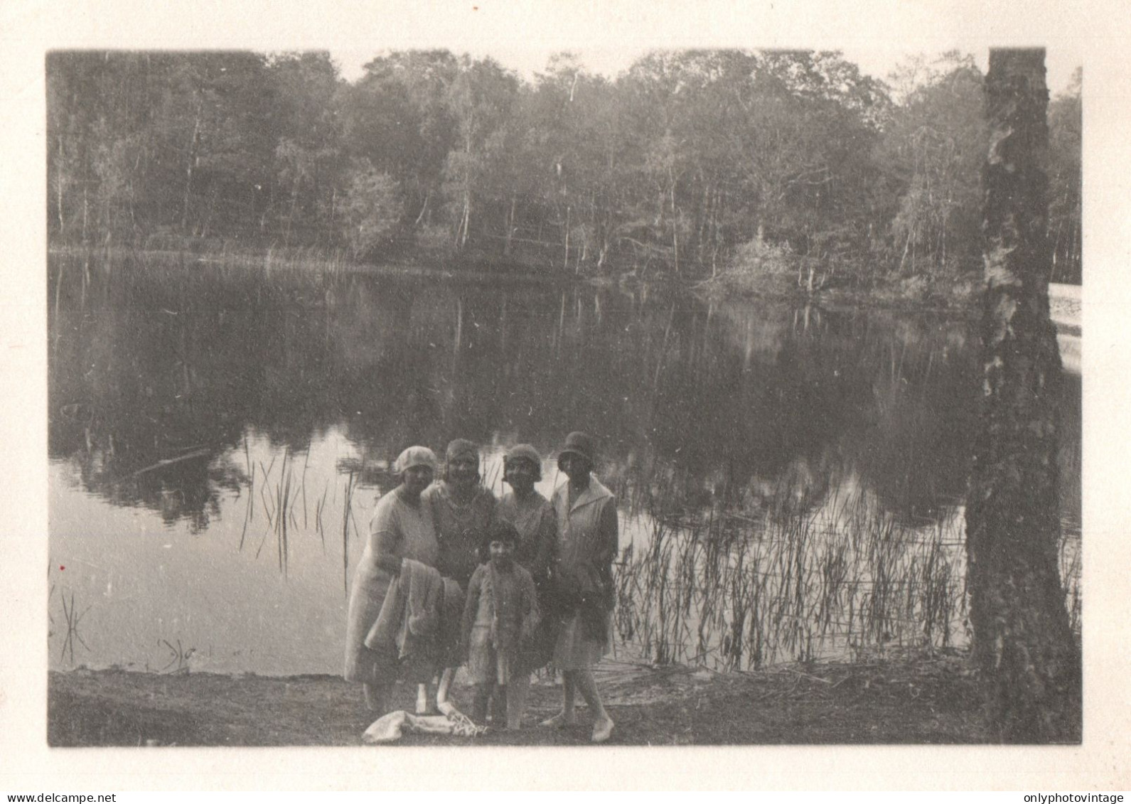 Francia 1928, Rambouillet, Foresta, Lago, Fotografia Epoca, Vintage Photo - Plaatsen