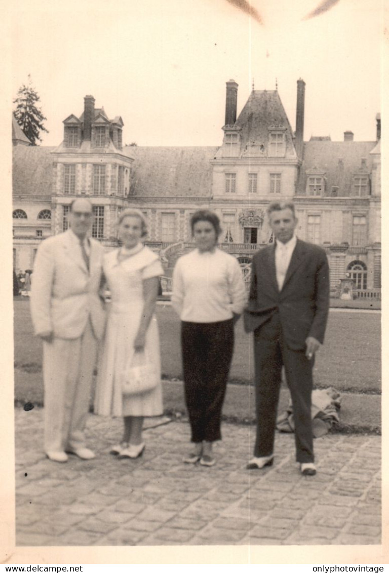 Francia 1956, Castello Di Fontainebleau, Fotografia Epoca, Vintage Photo - Plaatsen