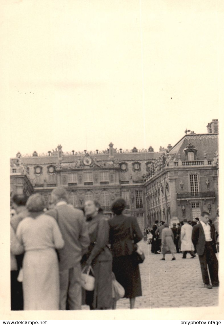 Francia 1956, Château De Versailles, Cortile, Foto Epoca, Vintage Photo - Plaatsen