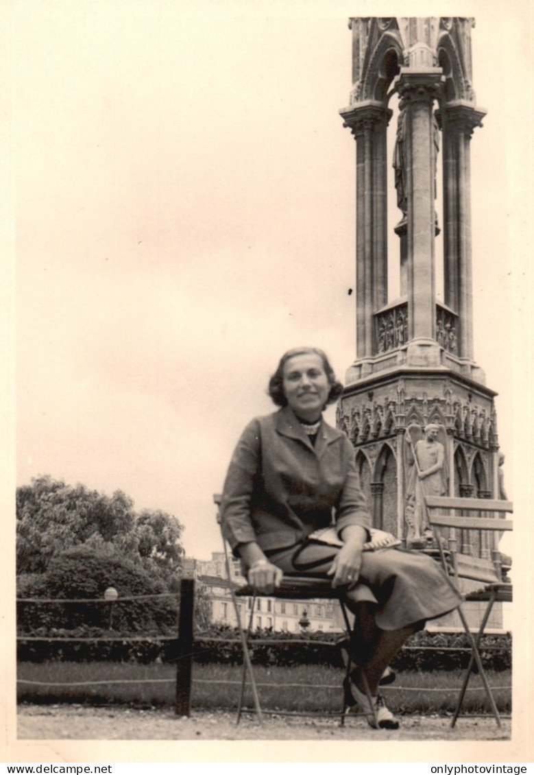 Francia 1956, Parigi, Giardini Di Notre-Dame, Foto Epoca, Vintage Photo - Plaatsen