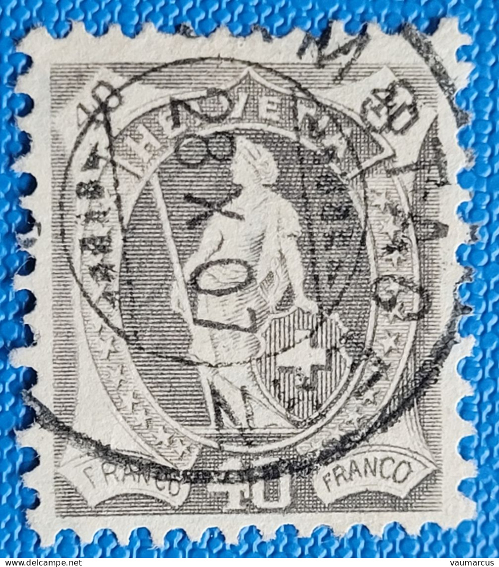 Zu  89A / Mi 77C / YT 96 11½/11 Obl.SAMSTAGERN 28.10.07 LUXE SBK 300 CHF Voir Description + Images Recto/verso - Used Stamps