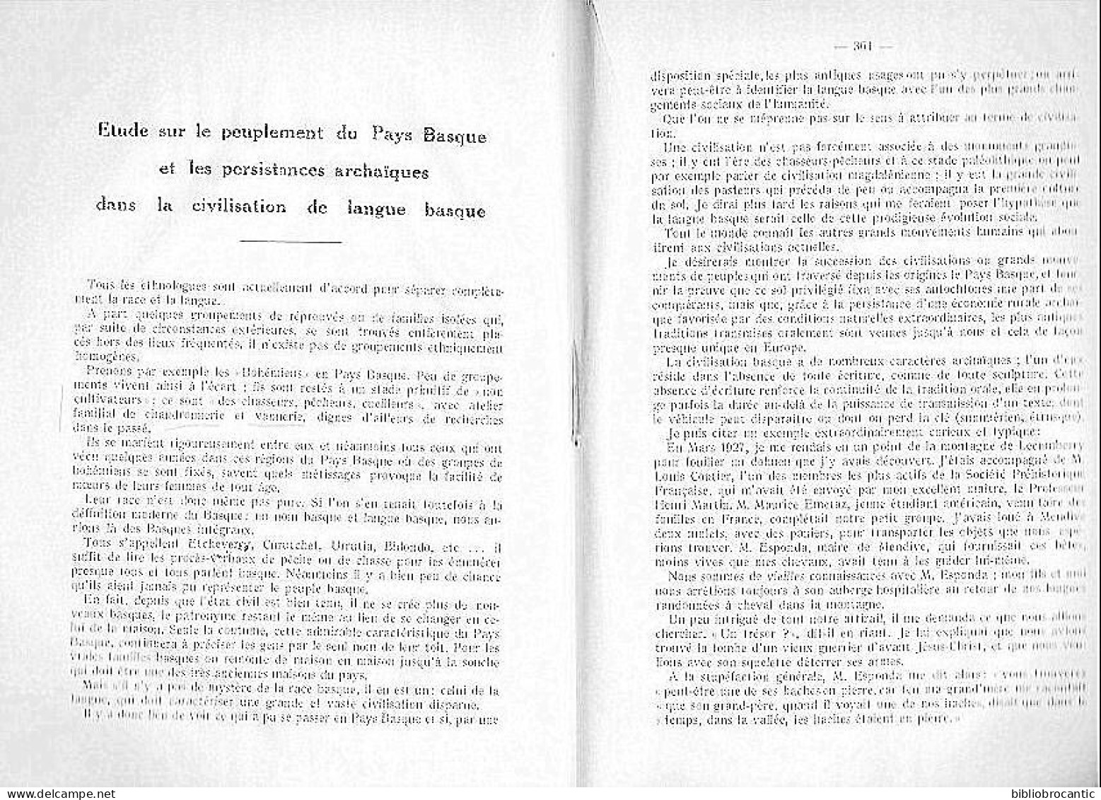 SOC.SCIENCES,LETTRES & ARTS BAYONNE/ Juillet/Décembre 1935/PEUPLEMENT PAYS BASQUE,PREHISTOIRE,ST ENGRACE,(Scan Sommaire) - Pays Basque