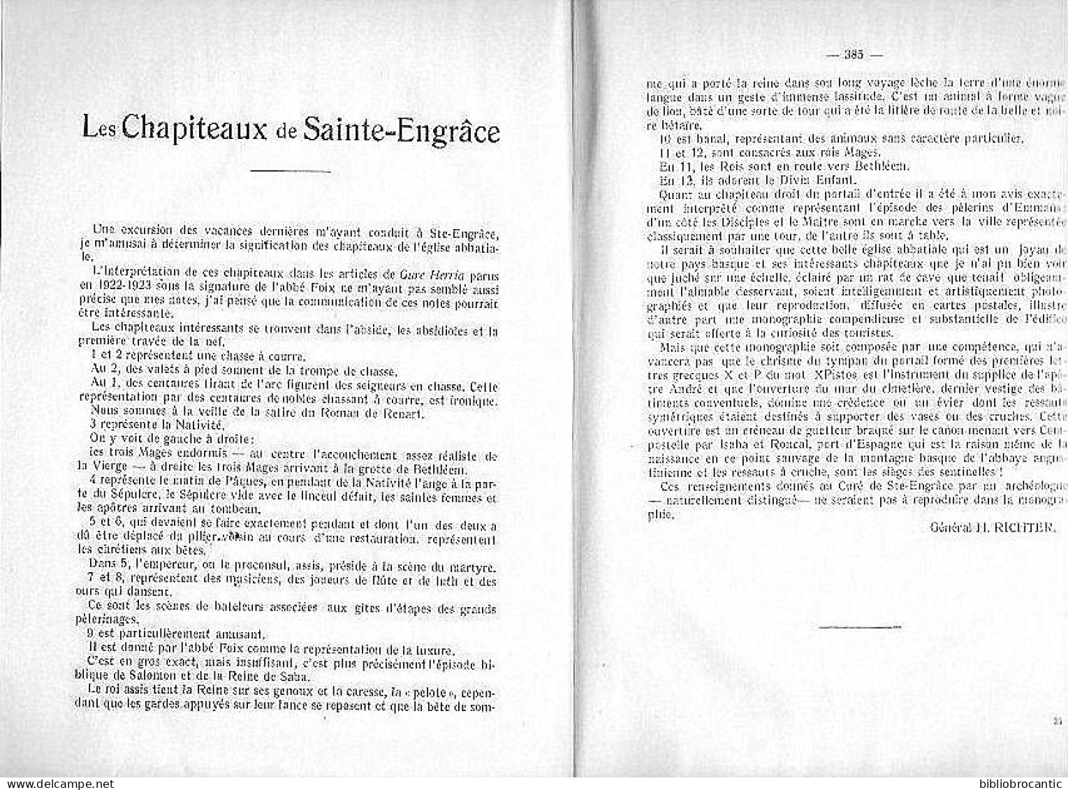 SOC.SCIENCES,LETTRES & ARTS BAYONNE/ Juillet/Décembre 1935/PEUPLEMENT PAYS BASQUE,PREHISTOIRE,ST ENGRACE,(Scan Sommaire) - Pays Basque