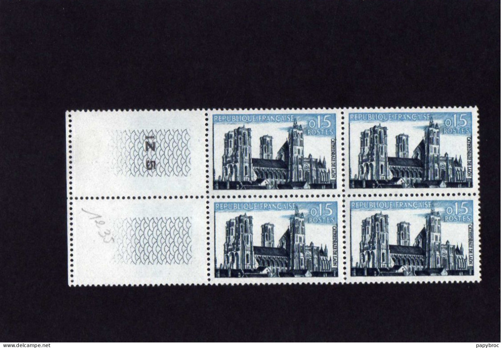 Bloc De 4 Timbres N° 1235 - CATHEDRALE DE LAON - Très Bon état - Unused Stamps