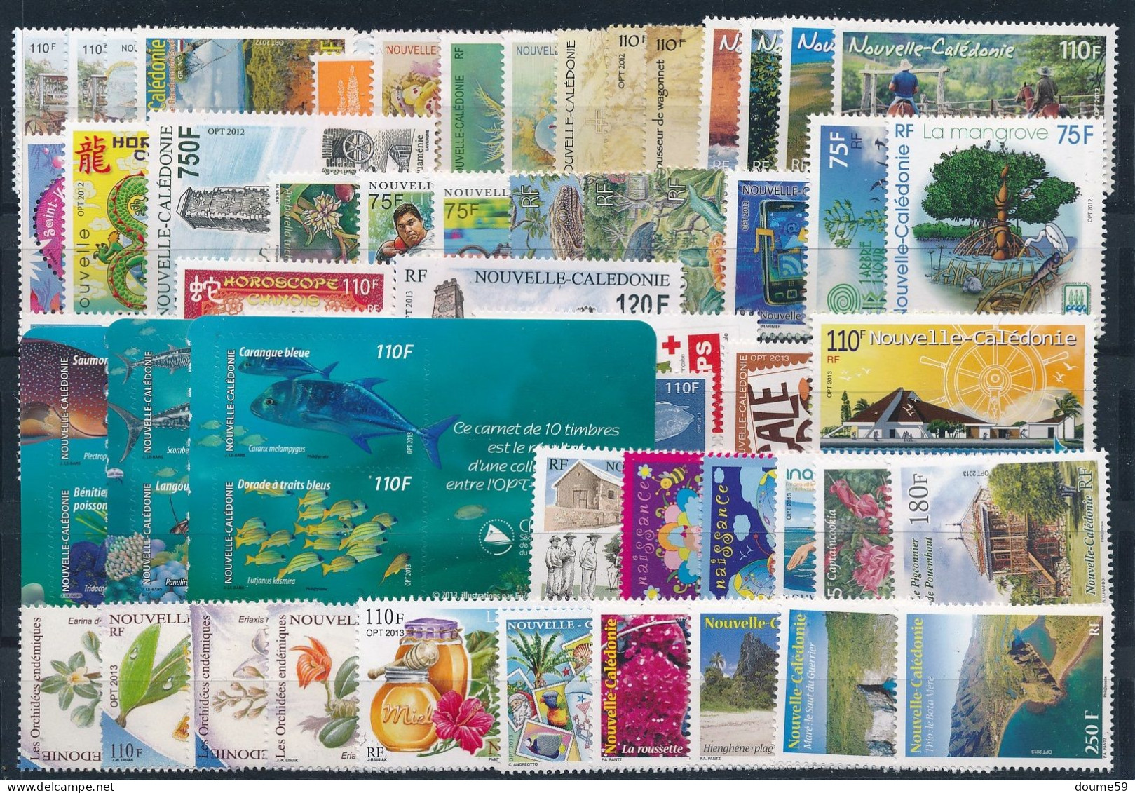 BD-406: Nelle CALEDONIE: Années 2012/13** N°1141/53-1154/68-1171/74-1175/87-1188/1205 - Unused Stamps