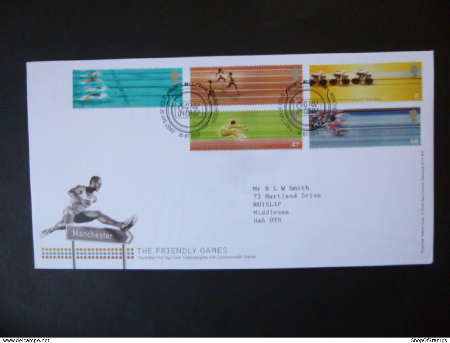 GREAT BRITAIN SG 2299-2303 COMMONWEALTH GAMES MANCHESTER FDC MANCHESTER - Zonder Classificatie
