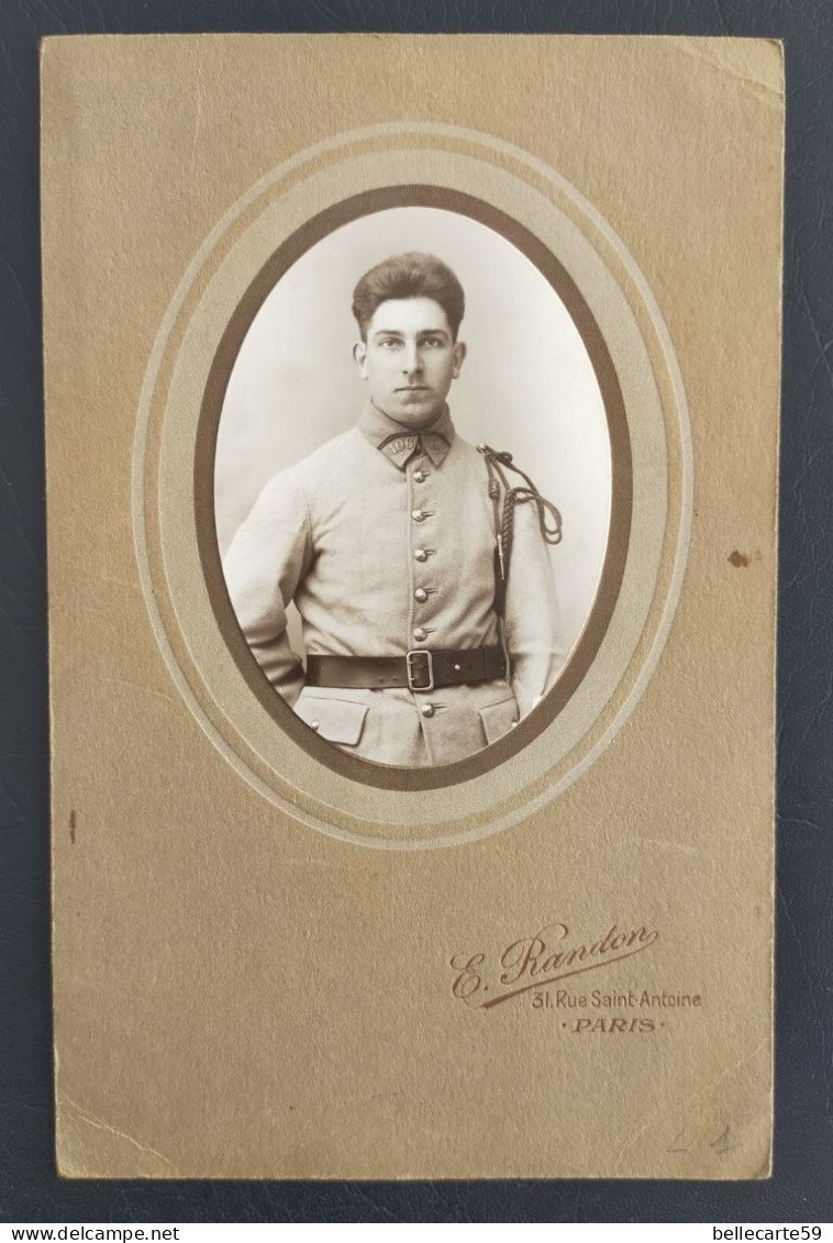 Photo Ancienne Portrait Militaire Photo Randon - Guerre, Militaire