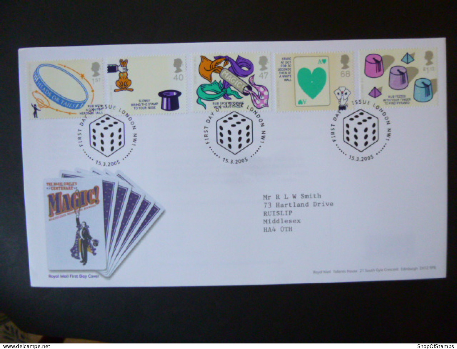 GREAT BRITAIN SG 2525-29 CENTENARY OF MAGIC CIRCLE FDC LONDON - Unclassified