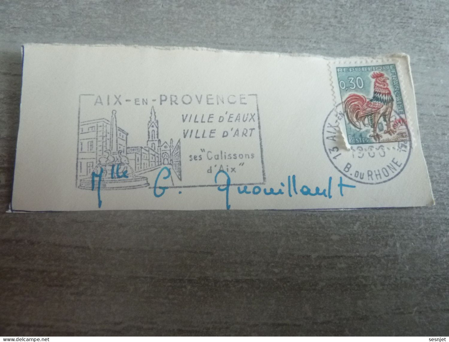 Aix-en-Provence - Ville D'Eaux Et D'Art - Ses Calissons D'Aix - Yt 1331 A - Flamme Philatélique - Année 1966 - - Used Stamps