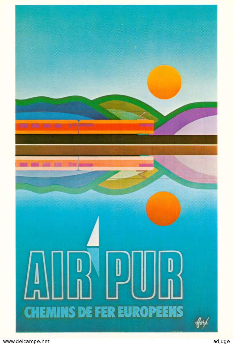 CPM- Illustrateur Affichiste FORÉ - Affiche Pour Les Chemins De Fer Européens* Prix National De L'Affiche 1975 *TBE* - Fore