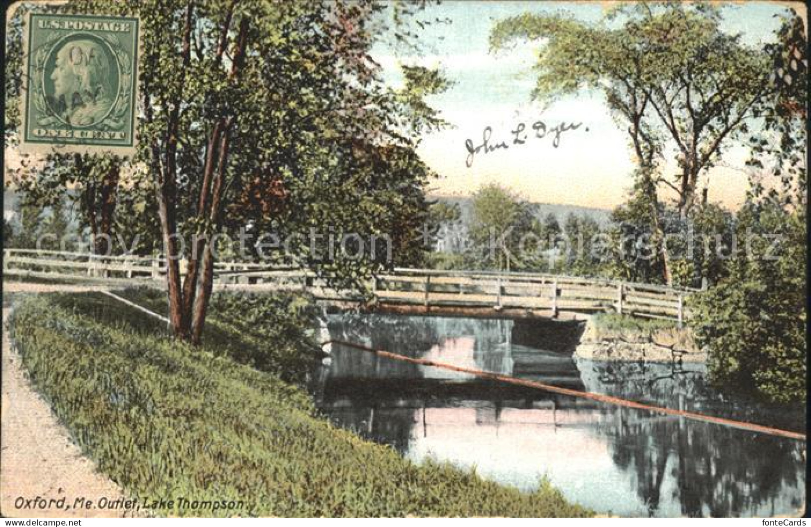 11901008 Oxford_Maine Lake Thompson Bridge - Autres & Non Classés