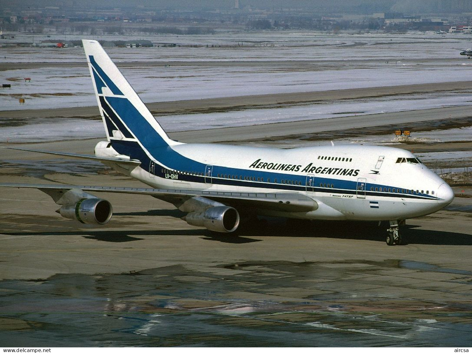 Aviation Postcard-WGA-1483 AEROLINEAS ARGENTINAS Boeing 747SP - 1946-....: Era Moderna