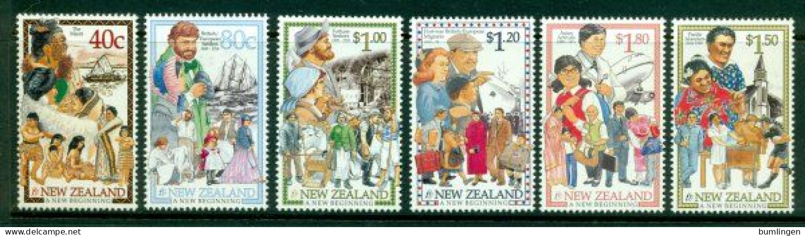 NEW ZEALAND 1998 Mi 1659-64** A New Beginnig For Emmigrants [B1092] - Altri & Non Classificati