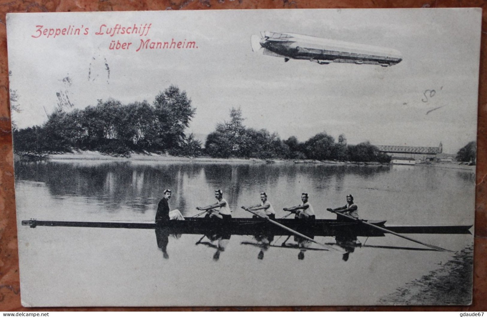 ZEPPELIN'S LUFTSCHIFF UBER MANNHEIM - AVIATION - Mannheim