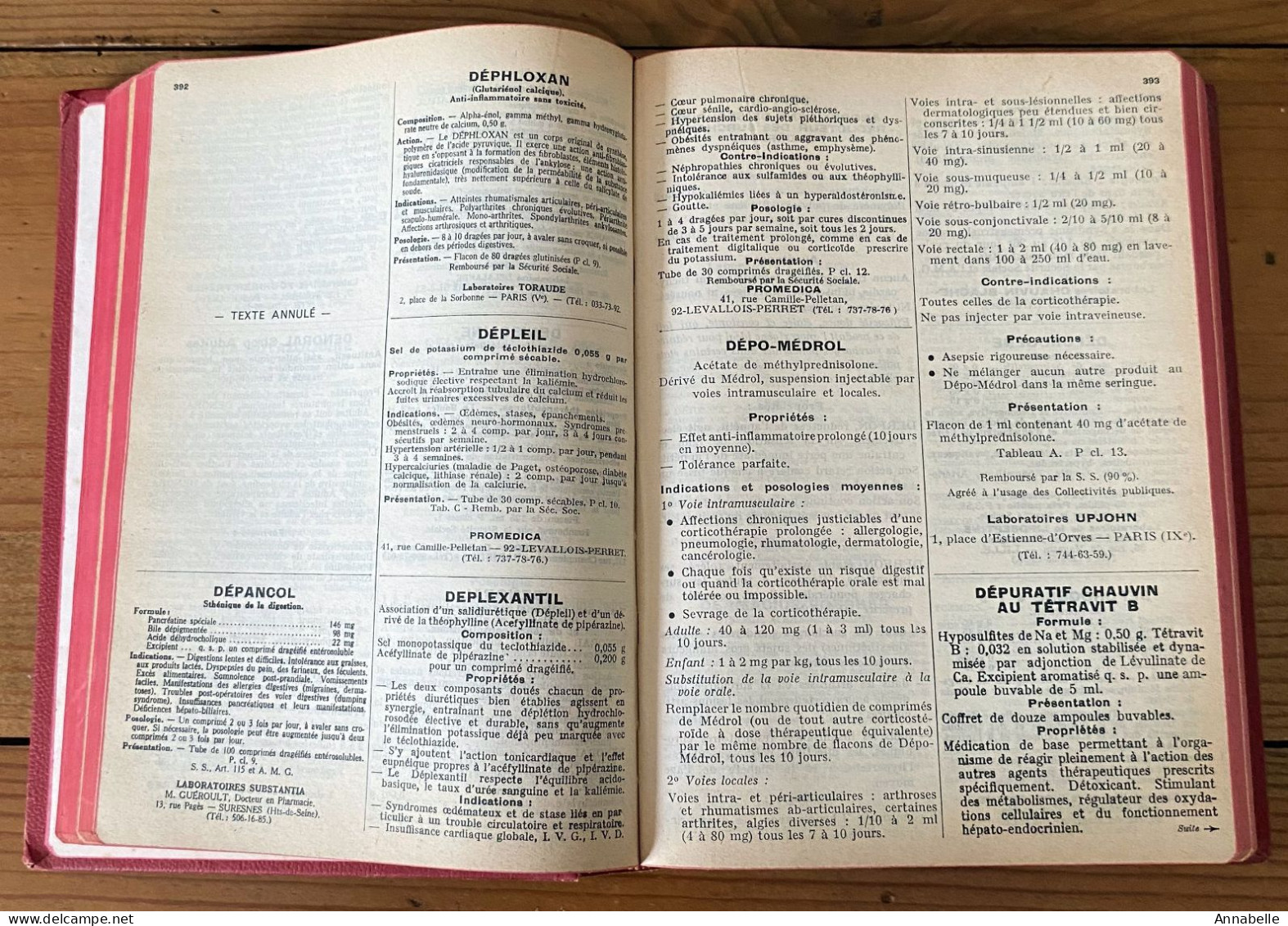 Dictionnaire Vidal (1967) - Wörterbücher