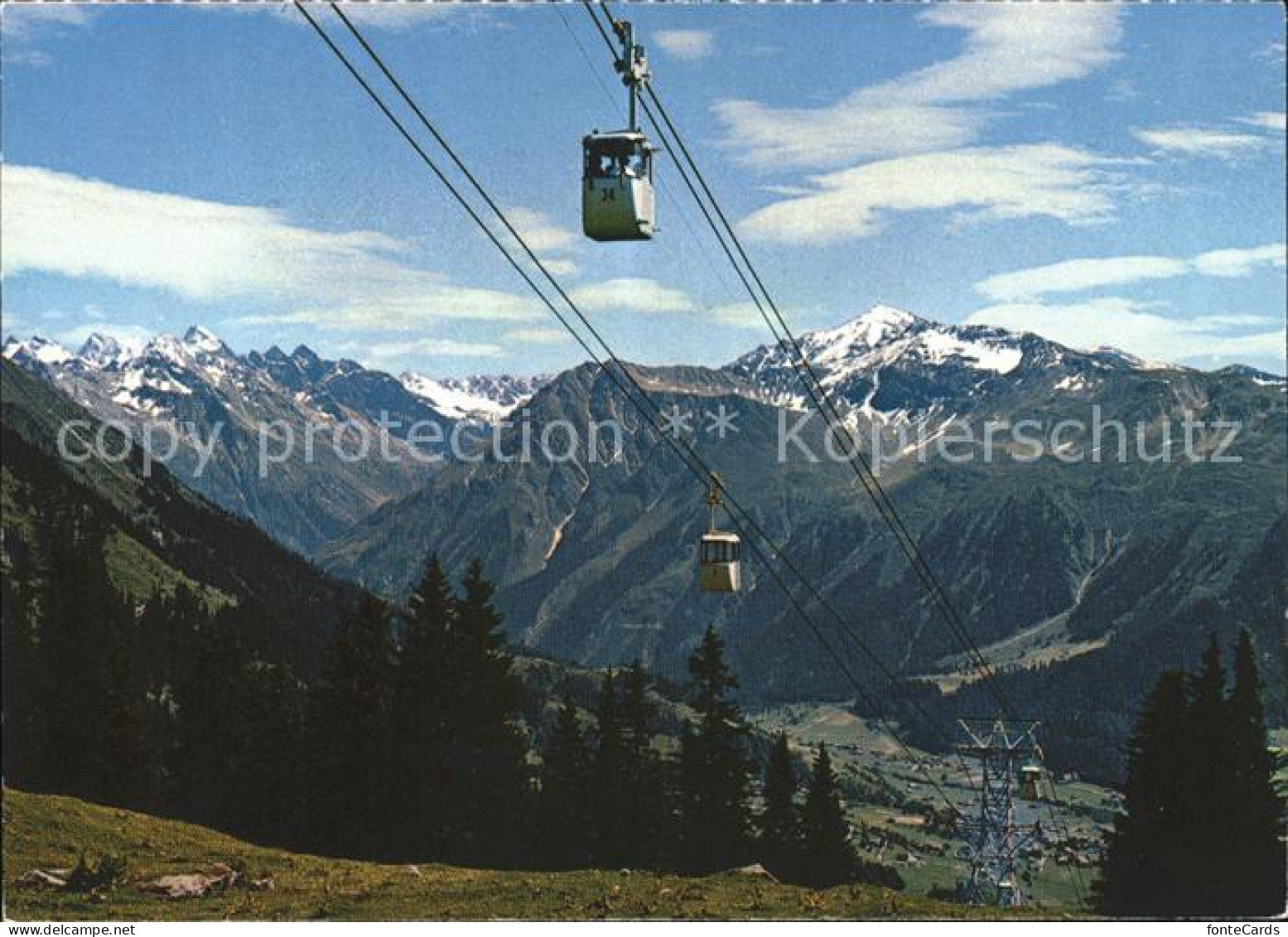 11899844 Klosters GR Madrisa Bergbahn Gegen Vereinatal Und Gatschiefer Alpenpano - Other & Unclassified