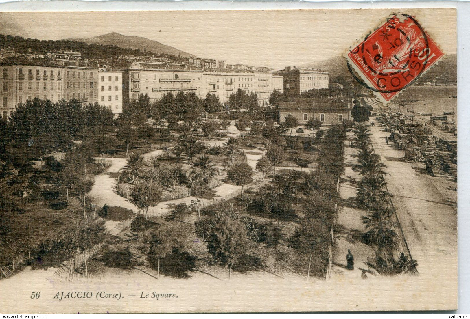 - 2A-CORSE  -   AJACCIO. -   Le Square.  Collection. J.Moretti,Corté. N°56 - Ajaccio