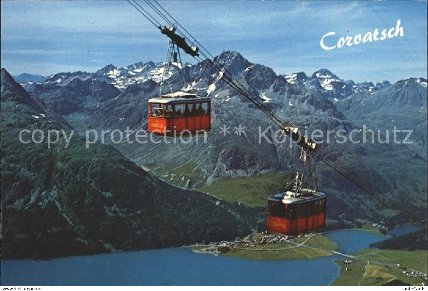 11899494 Silvaplana GR Luftseilbahn Corvatsch Bergbahn See Alpenpanorama Silvapl - Other & Unclassified