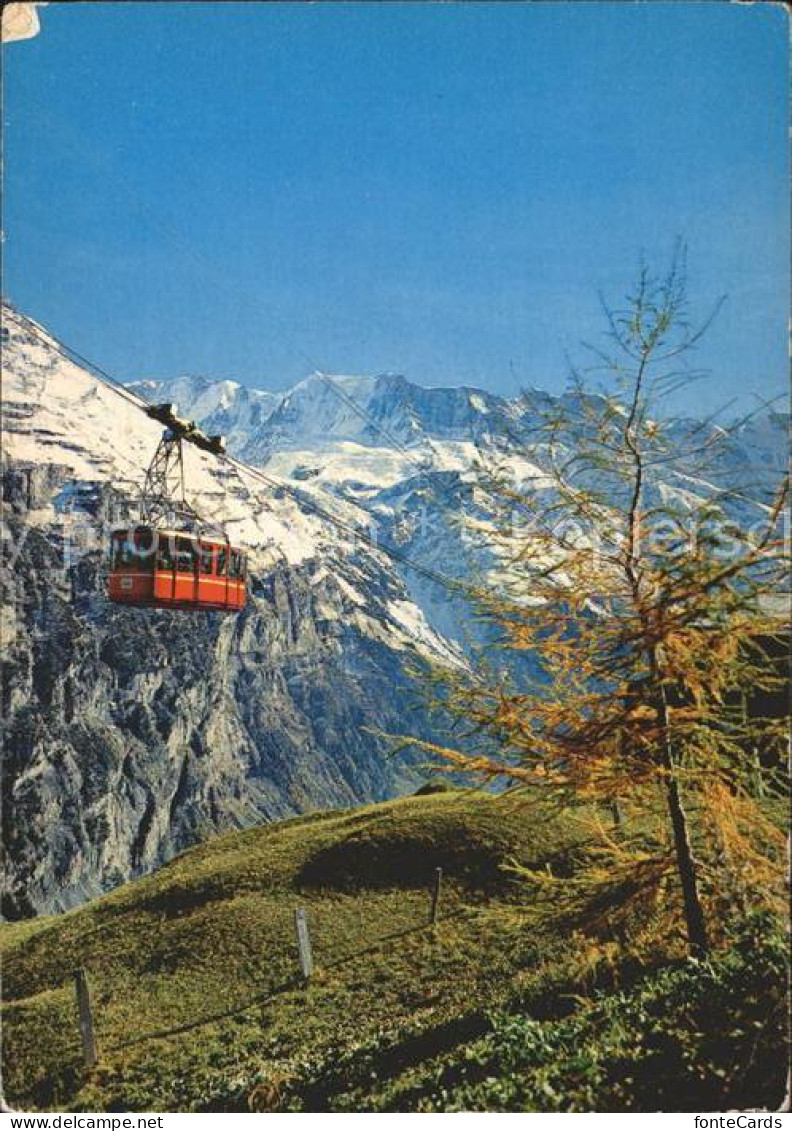 11899370 Muerren BE Schilthornbahn Bergbahn Berner Alpen Alpenpanorama Muerren - Other & Unclassified