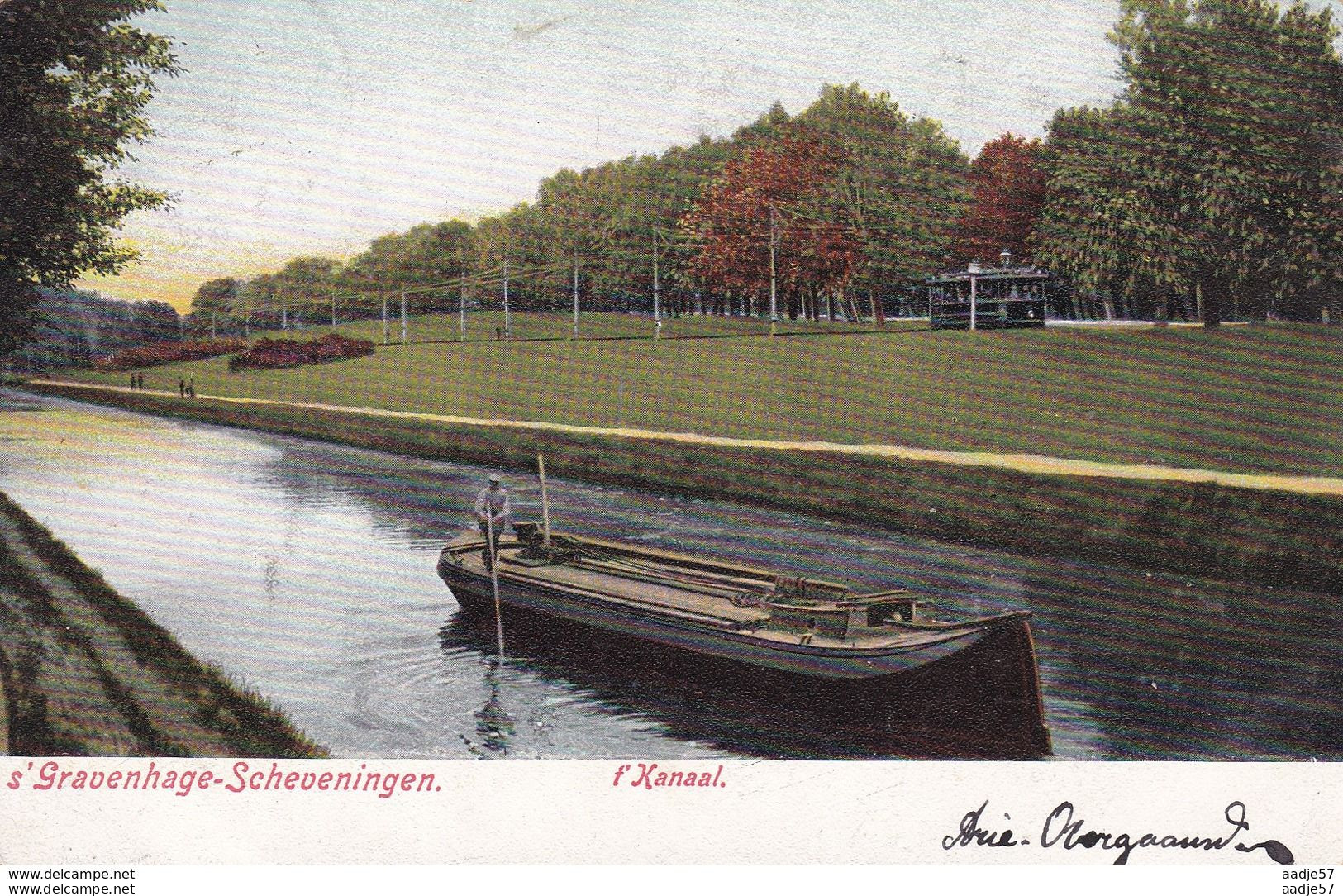Netherlands Pays Bas Den Haag Kanaal 1908 Tramway - Tramways