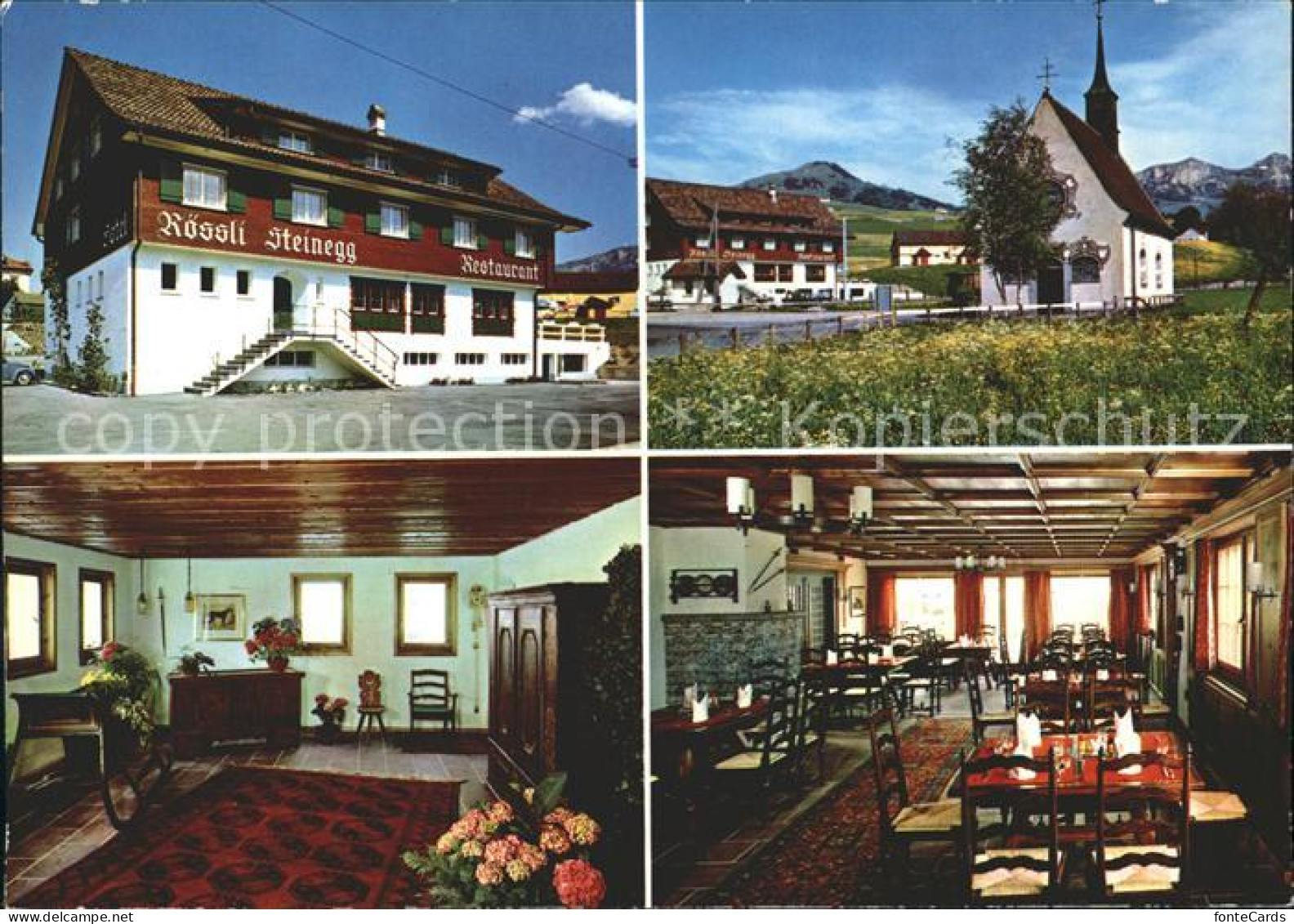 11899250 Steinegg AI Hotel Roessli Restaurant Kirche Appenzeller Alpen - Otros & Sin Clasificación