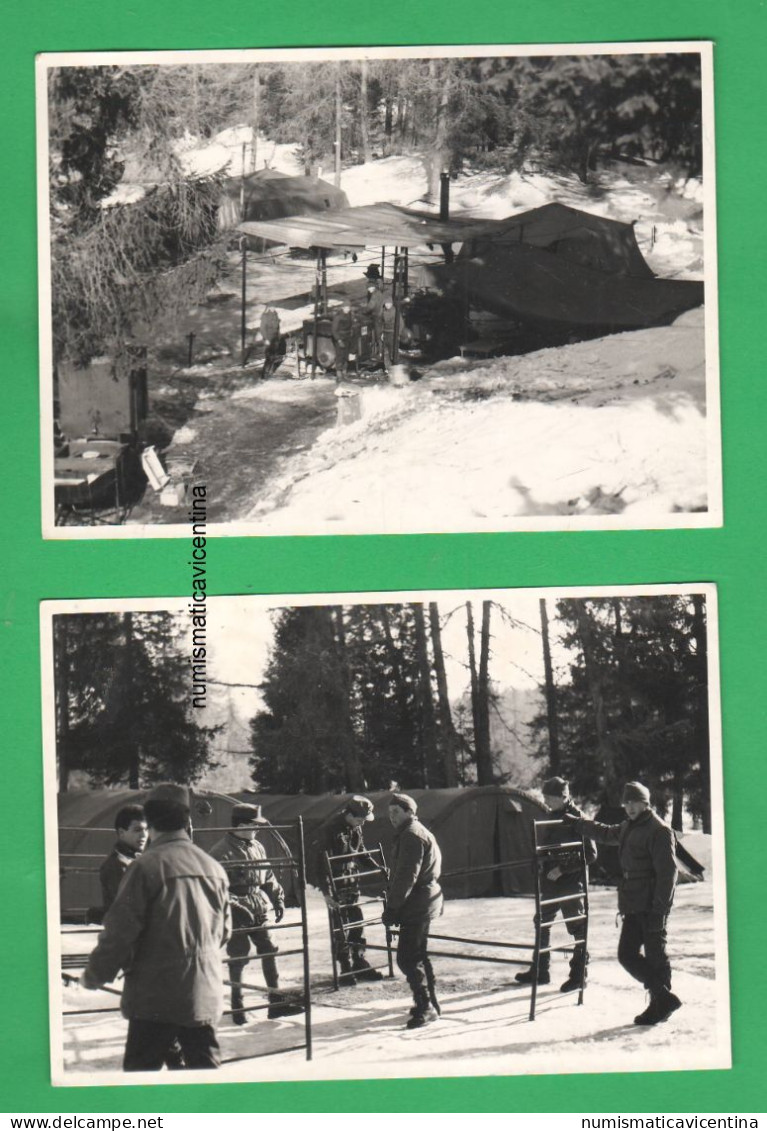 Alpini 2 Foto Anni 1979 / 80 Campo Invernale - Krieg, Militär