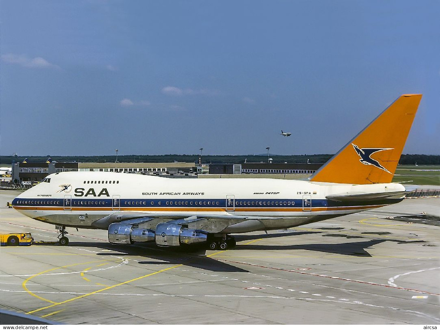 Aviation Postcard-WGA-1485 SOUTH AFRICAN Boeing 747SP - 1946-....: Ere Moderne