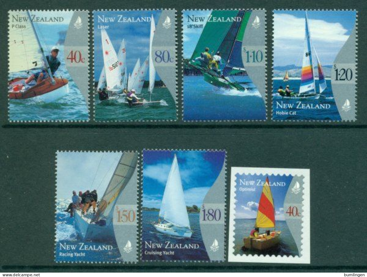 NEW ZEALAND 1999 Mi 1800-05A + 1806** Yachting [B1108] - Zeilen