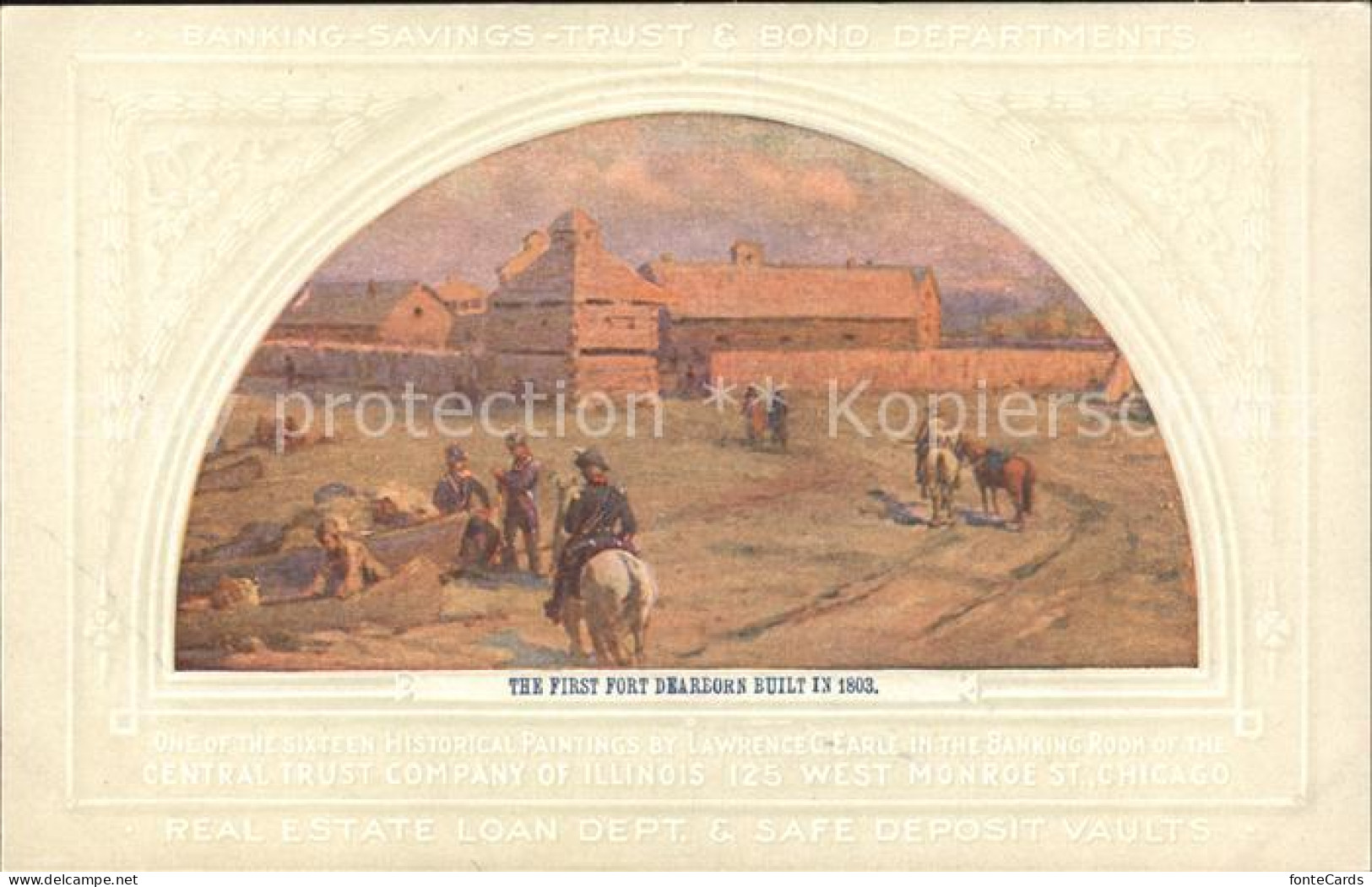 11897428 Chicago_Illinois The First Fort Dearborn Built - Sonstige & Ohne Zuordnung