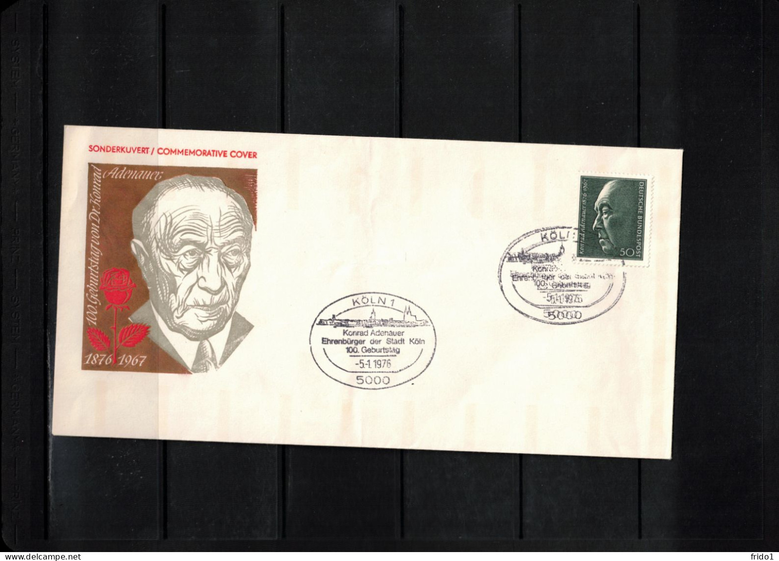 Germany / Deutschland 1976 Dr. Konrad Adenauer Honorary Citizen Of Koeln Interesting Cover - Sonstige & Ohne Zuordnung